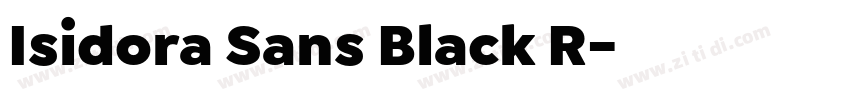 Isidora Sans Black R字体转换 Isidora Sans Black R字体转换